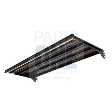 Picture of 2 Position Solid Shelf Assembly w/ LED - 48" x 10" - Black