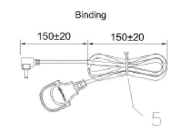 Picture of HP SHELF LED CORDSET BLACK