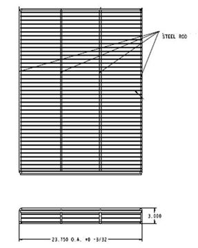 Picture of HP WIRE RACK 24" BLACK