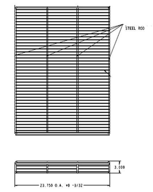 Picture of HP WIRE RACK 24" BLACK