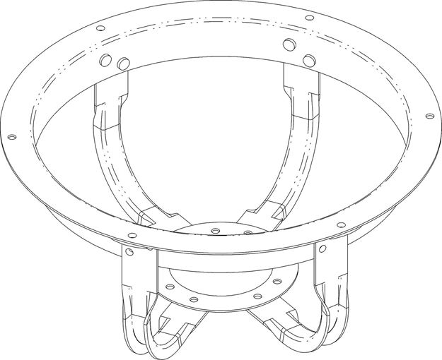 Picture of 8" Fan Motor Basket - Steel