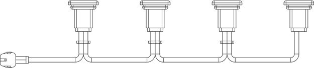 Picture of 2 Pin Power Cord for Fan Motor