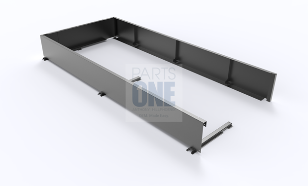 Picture of Freestand Fascia for Front Panel - 8" x 144" - 05DM Case Compatible