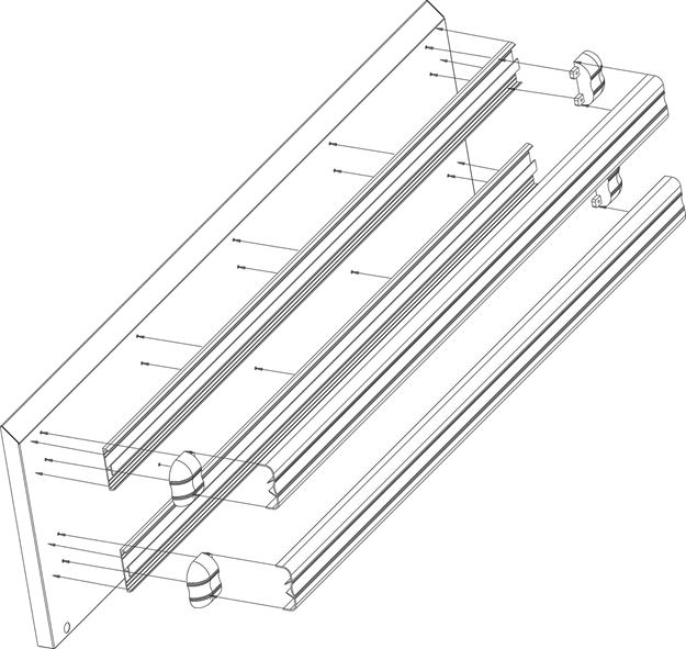 Picture of Standard Bumper - 1 Row - Red